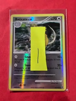 2007 Pokemon D and P Secret Wonders Reverse Foil #61 Raticate, UC, cd1 - Image 3