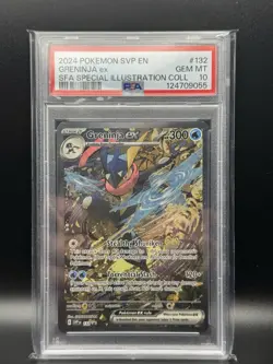 2024 POKEMON SVP EN-SV BLACK STAR PROMO #132 GRENINJA EX PSA 10 - Image 1