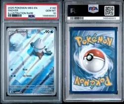 2025 Pokemon Snover Illustration Rare Meg En-mega Evolution 140/132 PSA 10 GEM - Image 3