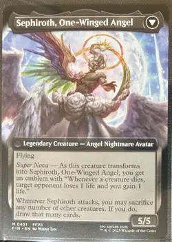 Sephiroth, Fabled SOLDIER 451 Mythic Regualar Extended Art Final Fantasy MTG - Image 2