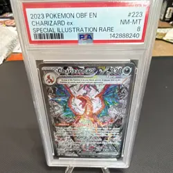 Pokemon TCG Charizard ex 223/197 Obsidian Flames SIR PSA 8 EN - Image 1