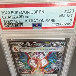 Pokemon TCG Charizard ex 223/197 Obsidian Flames SIR PSA 8 EN - Image 2