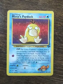 Pokemon Gym Challenge Misty's Psyduck 90/132 Unlimited LP - Image 1