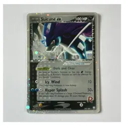 Pokemon TCG Rocket’s Suicune ex 105/109 EX Team Rocket Returns Holo - Image 1