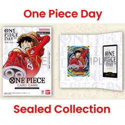 JAP One Piece Day 24 - Sealed Collection Limited Promo Monkey Luffy OP07-109 DON - Image 1