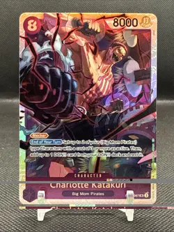 Charlotte Katakuri OP11-067 SR One Piece TCG Fist of Divine Speed NM - Image 1