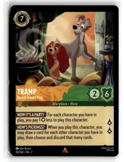 Disney Lorcana: Archazia's Island #10/204 Tramp- Rare.D2N - Image 1