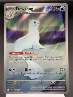 Dewgong 097/094 - Illustration Rare - Phantasmal Flames Pokemon Card MINT - Image 1