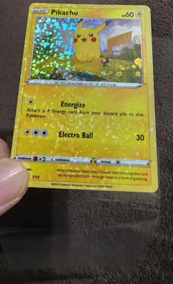 PROMO Pikachu 7/15 Holo McDonald’s 2022 Pokemon Card TCG MASSIVE BLEED ERROR - Image 5