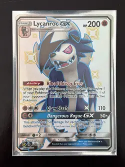 Pokemon TCG Lycanroc GX Full Art Ultra Rare Card SV67/SV94 Holo - NM/M - Image 1
