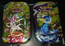 Pokemon Card Lot + 110 TCG Live Codes + Eeveelution Mini Tins + PokeBall Storage - Image 1