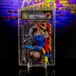 Chun Li Waifu Card Limited #/99 Gold Demigoddess Collection SLAB Street Fighter - Image 2
