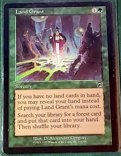 Land Grant Mercadian Masques MTG Magic the Gathering LP - Image 1