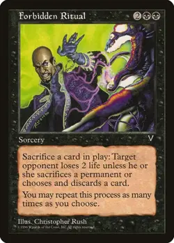 Forbidden Ritual Visions MP MTG - Image 1