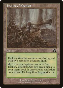 Hickory Woodlot NonFoil Mercadian Masques 319 NM MTG - Image 1