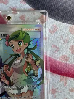 Pokemon TCG Cosmic Eclipse Mallow & Lana 231/236 Full Art Holo TAG TEAM UR EN - Image 4