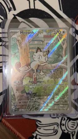 Meowth 106/094 Me02 Phantasmal Flames Illustration Rare Holo Full Art EN - Image 1