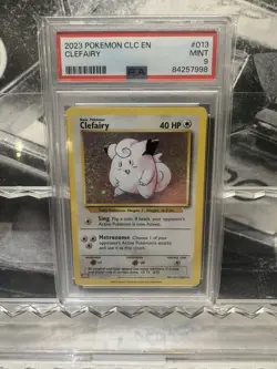PSA 9 Gem Mint Clefairy 013/034 CLC Pokemon TCG Classic Holo Rare 2023 Slab - Image 1