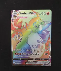 Pokemon Charizard VMAX 074/073 Champions Path Secret Rare Holo Full Art - Image 1