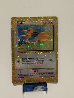 Prism Vending Machine Holo Doduo Base Set 48/102 Pokemon Sticker Never Pealed LP - Image 1