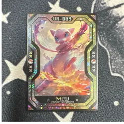 Pokemon Menkha Mew Ultra Rare Holo Full Art Pocket Monsters UR-003 EN Psychic - Image 1