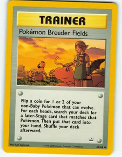 Pokemon Breeder Fields - 62/64 Neo Revelation - Pokemon TCG - 2001 - Image 1