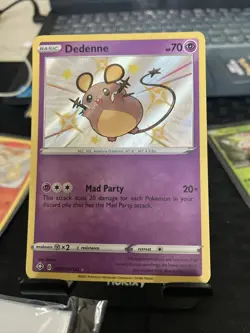 Pokemon TCG Dedenne Shining Fates SV051/SV122 Holo Rare LP - Image 1