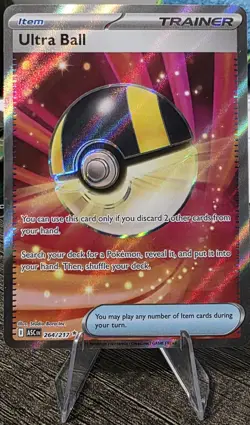 English ASCEn Ultra Ball 264/217 Full Art Ultra Rare Trainer Pokemon Card 2026 - Image 1