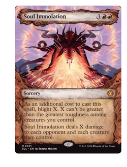 Soul Immolation - Showcase Lorwyn Eclipsed MTG - Image 1
