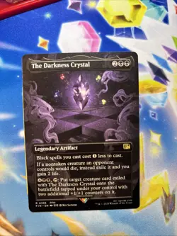 The Darkness Crystal (Borderless) Final Fantasy MTG Regular Near Mint - Image 1