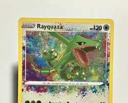 Rayquaza 138/185 (MP) Amazing Rare Sword & Shield: Vivid Voltage 2020 Pokemon - Image 4