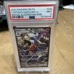 Pokemon TCG Cynthia's Garchomp ex 232/182 SIR Holo ENG PSA 9 - Image 1