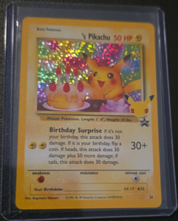 Pokemon ______'s Pikachu 24/53 Wotc Promo Holo Basic 50HP 30+ Attack - Image 1