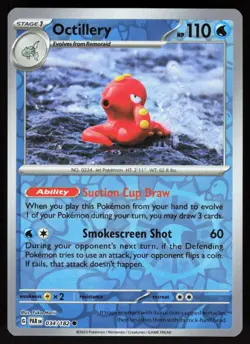 Octillery 034/182 Common Paradox Rift Pokemon Near Mint - Image 1