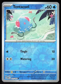 Tentacool 072/165 Common 151 Pokemon Reverse Holo Near Mint - Image 1