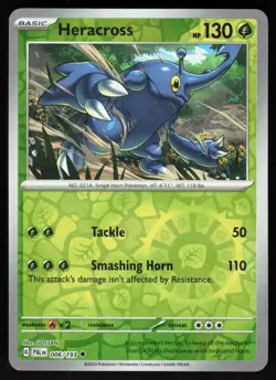 Heracross 006/193 Uncommon Paldea Evolved Pokemon Reverse Holo Near Mint - Image 1