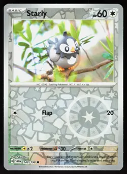 Starly 148/198 Common Scarlet & Violet Pokemon Reverse Holo Near Mint - Image 1