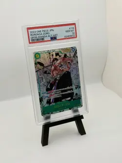 MANGA ALT ART RORONOA ZORO One Piece 2023 OP06 Wings/Captain Japanese 118 PSA 10 - Image 1