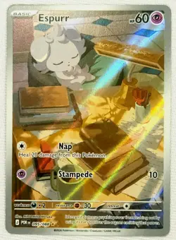 2026 Pokemon TCG Espurr 095/088 Illustration Rare Perfect Order Excellent-NM/M - Image 2