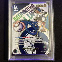 2025 ONE PIECE PROMOS DODGERS X ONE PIECE NIGHT #010 MONKEY D. LUFFY PSA 10！ - Image 1