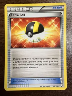 POKEMON CARD 2012 DARK EXPLORERS ULTRA BALL 102/108 - Image 1