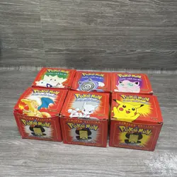 BURGER KING 1999 POKEMON 23K GOLD PLATED TRADING CARD COMPLETE SET 3 SEALED - Image 1