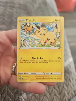 X2 Pokemon TCG Card PIKACHU 49/195 + Pikachu 40/147 2017 & 2022 - Image 4