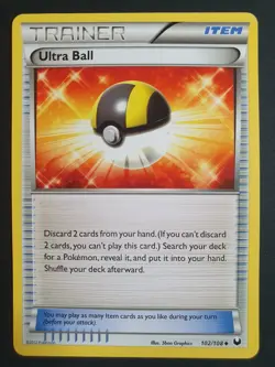 Ultra Ball 102/108 Trainer - Dark Explorers Set - Pokemon Card - Near Mint - Image 1