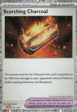 Scorching Charcoal Holo Classic Collection Trading Card Game Classic 026/034 NM - Image 1