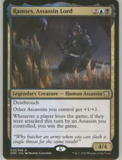 Ramses Assassin Lord 39 Regular Border Non-Foil Near Mint Dominaria United MTG - Image 1
