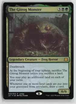 The Gitrog Monster Lightly Played Foil 5 Judge Promos Magic: The Gathering - Image 1
