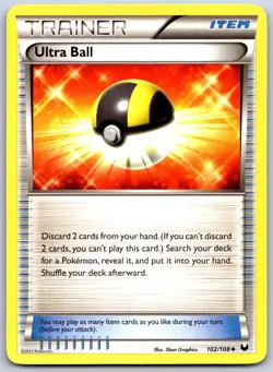 Ultra Ball 102 UC Dark Explorers Pokemon NM/M - Image 1