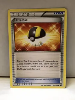 Ultra Ball #102/108 Trainer Non-Holo Dark Explorers 2012 Pokemon TCG Mint - Image 1