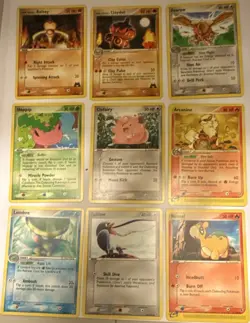 Pokemon TCG Arcanine Fearow Numel Baltoy Claydol 9-Card Lot EX Sets English - Image 1